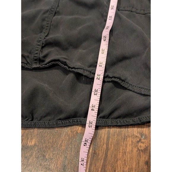 Pilcro Letterpress Anthropology Dress Womens Small Black V Neck Roll Tab Tunic - Picture 8 of 10